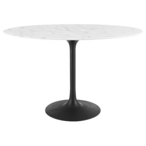 Lippa 48" Oval Faux Marble Dining Table by Modway