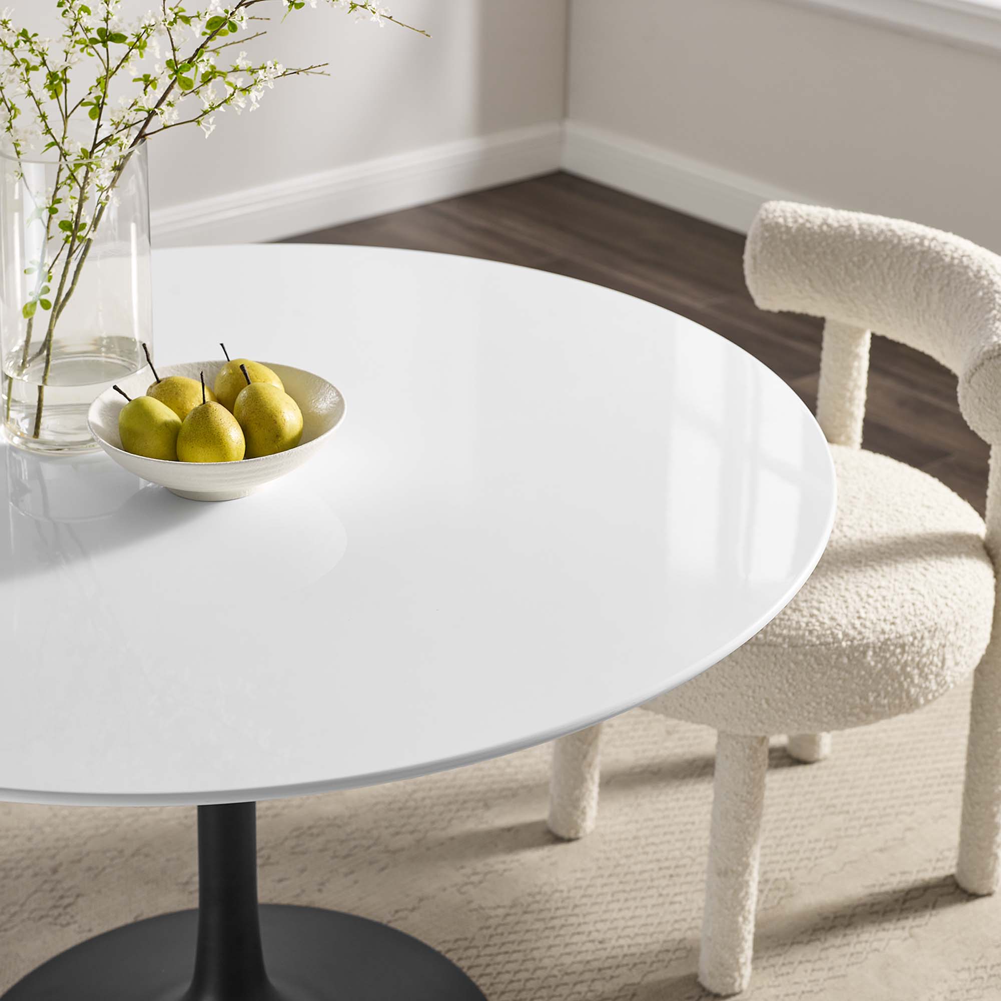 Lippa 48" Round Wood Dining Table by Modway - Image 7