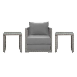 Aura 3 Piece Outdoor Patio Wicker Rattan Set by Modway