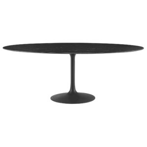 Lippa 78" Oval Faux Marble Dining Table by Modway