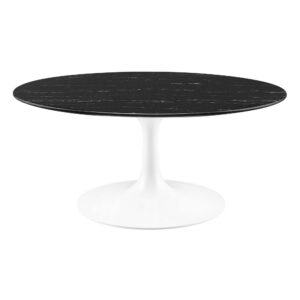 Lippa 36" Round Faux Marble Coffee Table by Modway