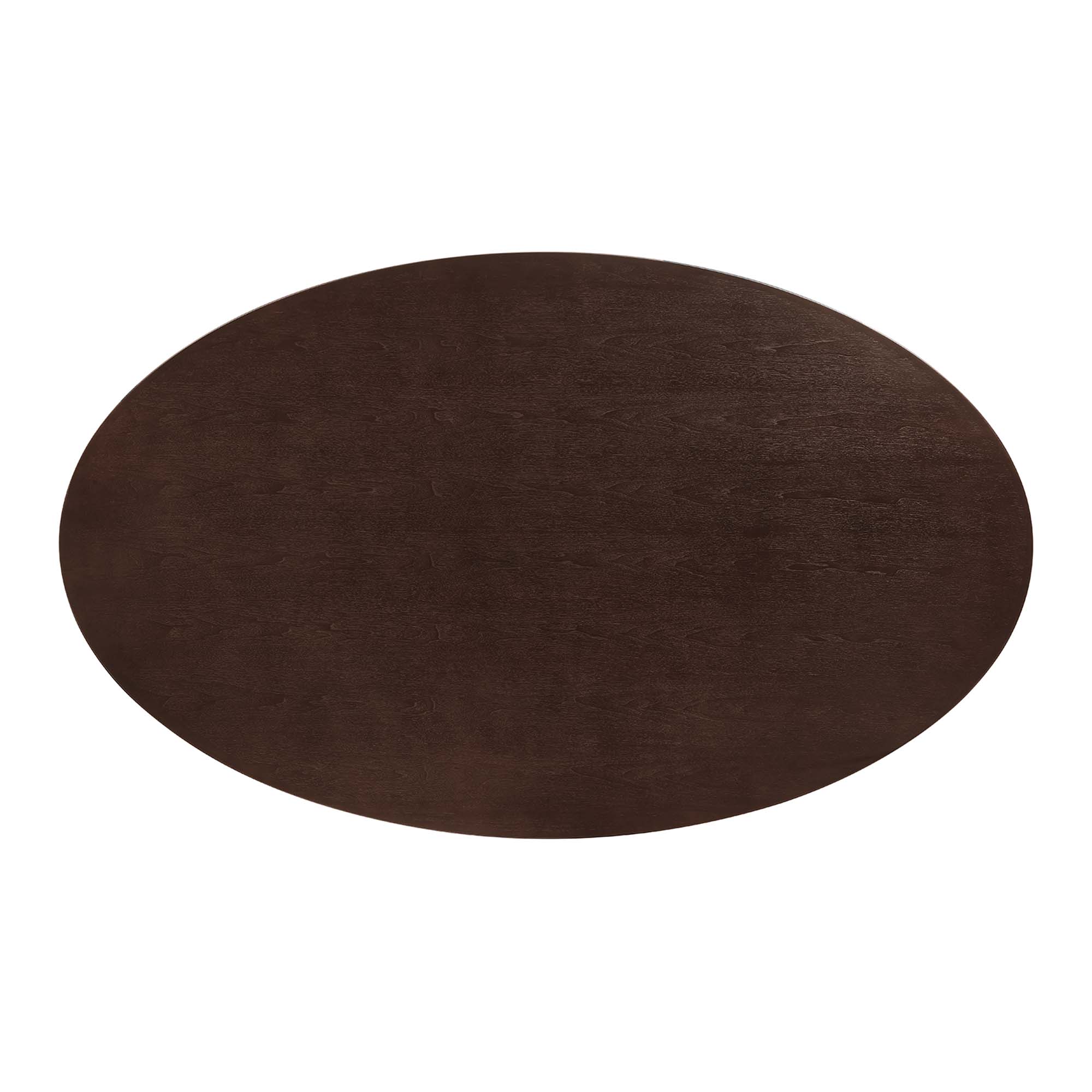 Lippa 78" Oval Wood Dining Table by Modway - Image 4