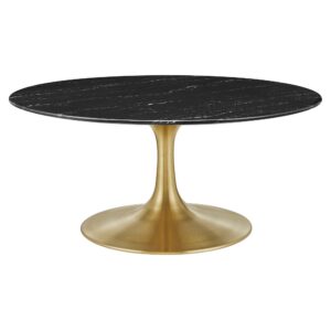 Lippa 36" Round Faux Marble Coffee Table by Modway