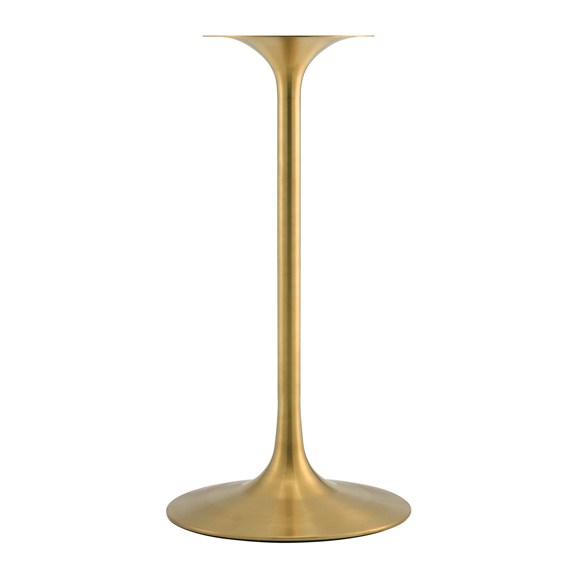 Lippa 28" Round Cherry Walnut Wood Bar Table by Modway - Image 5