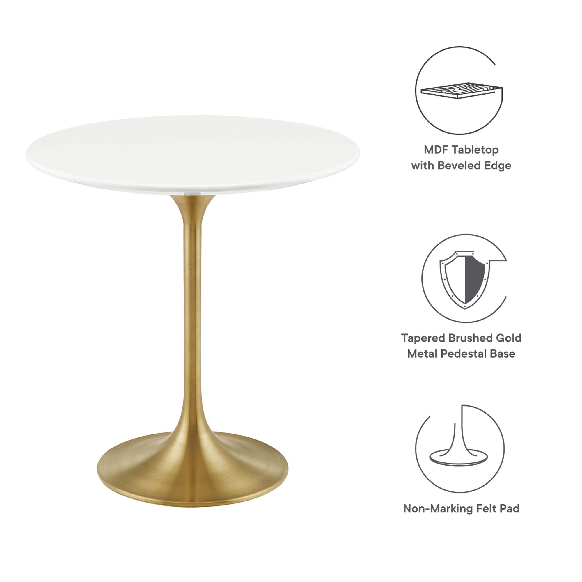 Lippa 20" Round Wood Side Table by Modway - Image 2