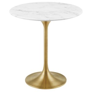 Lippa 20" Round Faux Marble Side Table by Modway