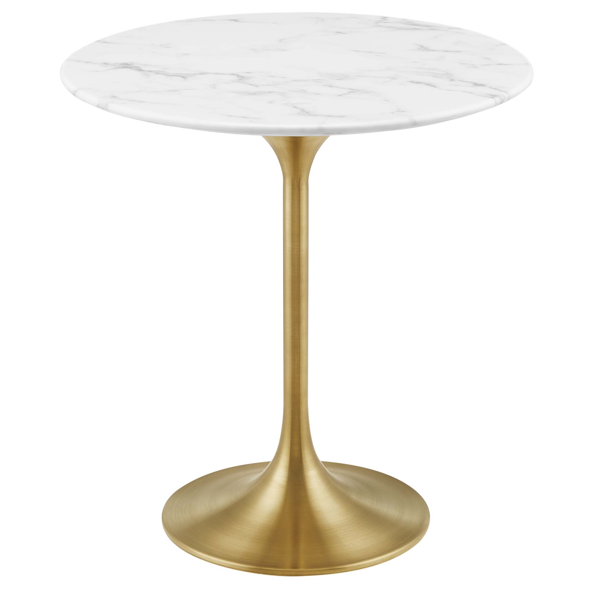 Lippa 20" Round Faux Marble Side Table by Modway