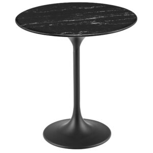 Lippa 20" Round Faux Marble Side Table by Modway