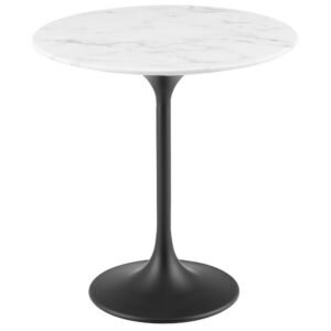 Lippa 20" Round Faux Marble Side Table by Modway