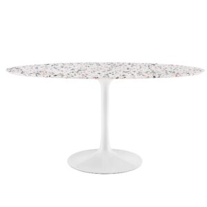 Lippa 60" Oval Terrazzo Dining Table by Modway