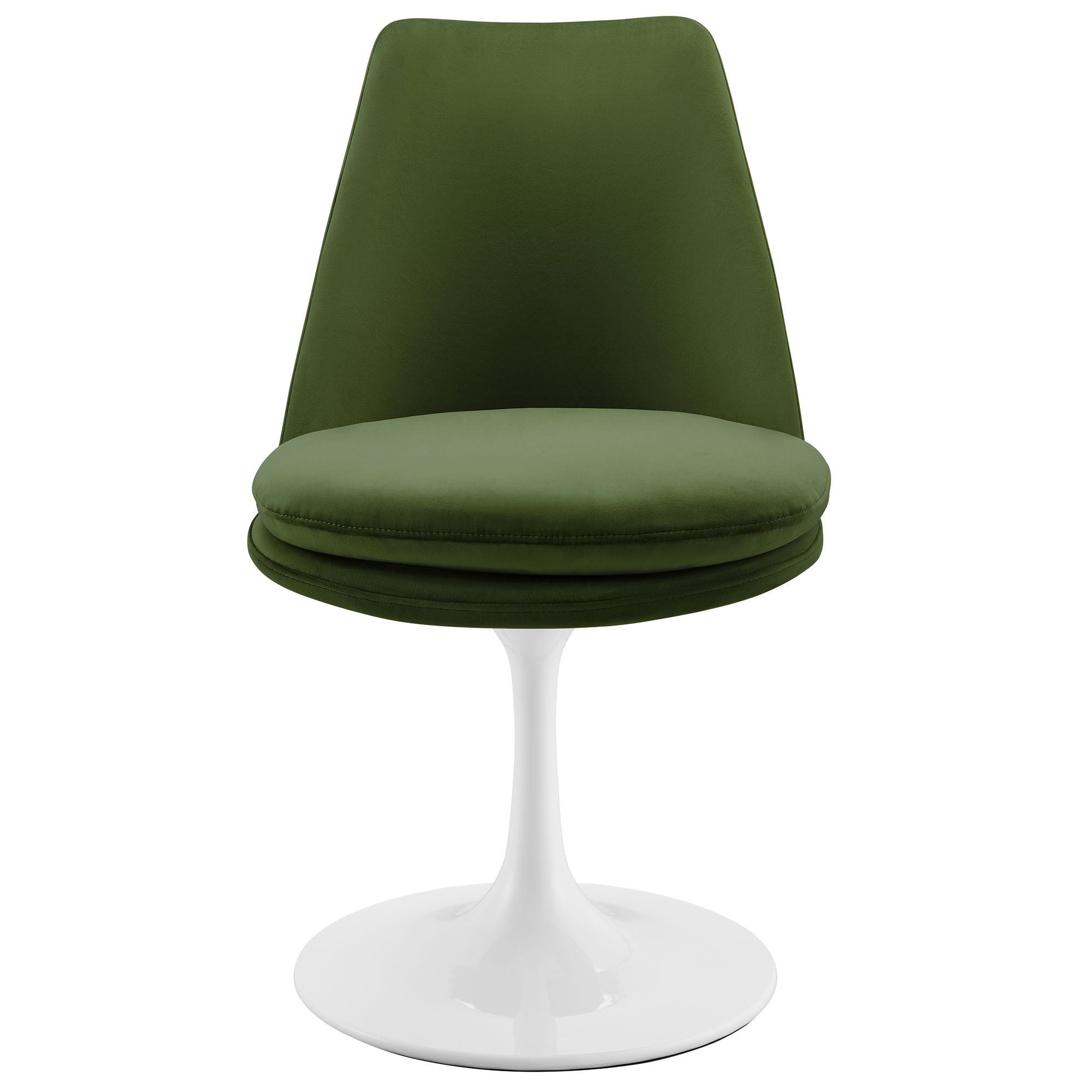 Lippa Swivel Dining Performance Velvet Side Chair by Modway - Image 6