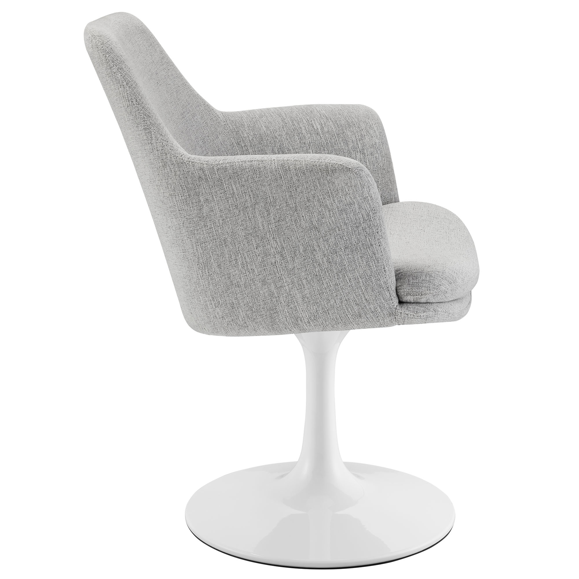 Lippa Swivel Dining Upholstered Armchair by Modway - Image 4