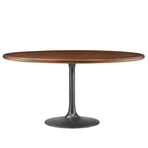 Lippa 60" Round Pedestal Solid Wood Dining Table by Modway