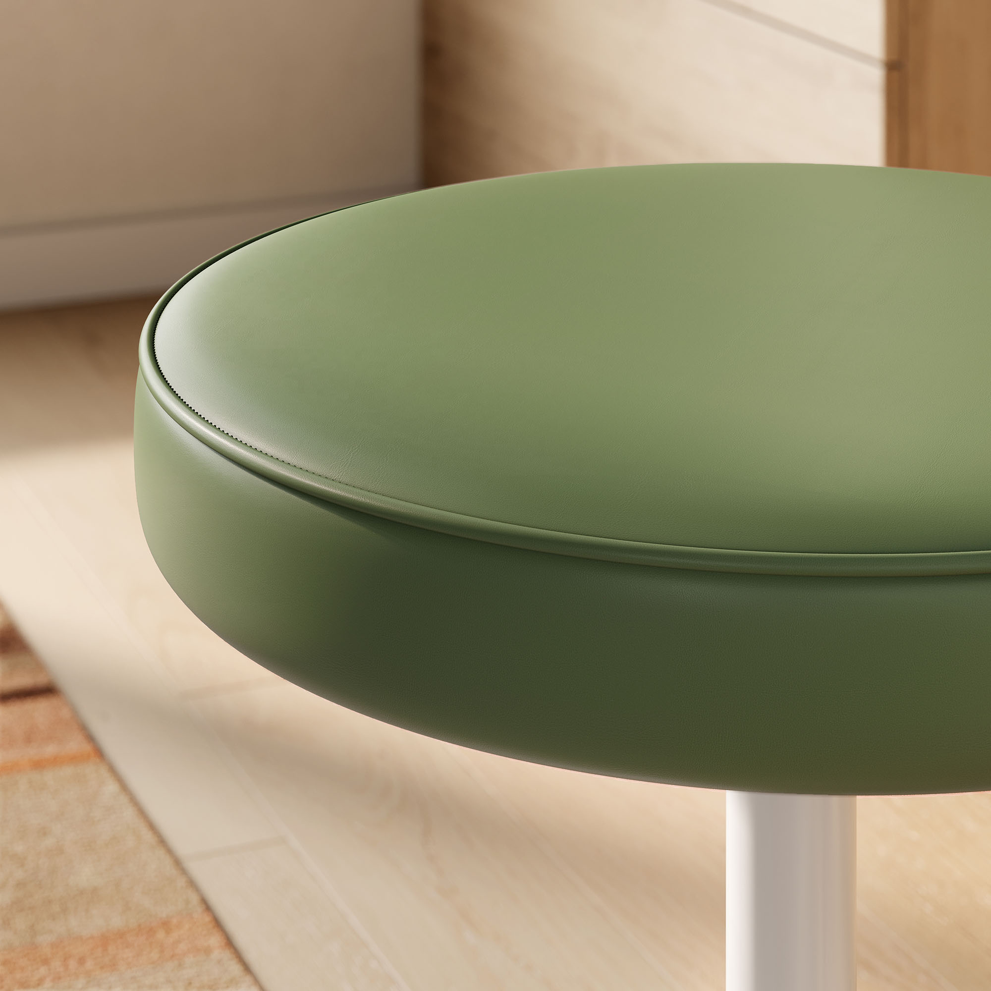 Lippa Vegan Leather Round Stool by Modway - Image 7