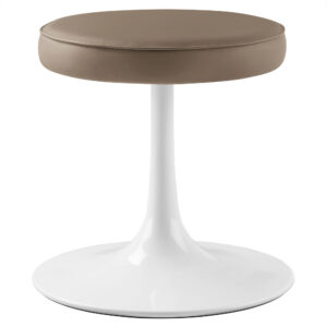 Lippa Vegan Leather Round Stool by Modway