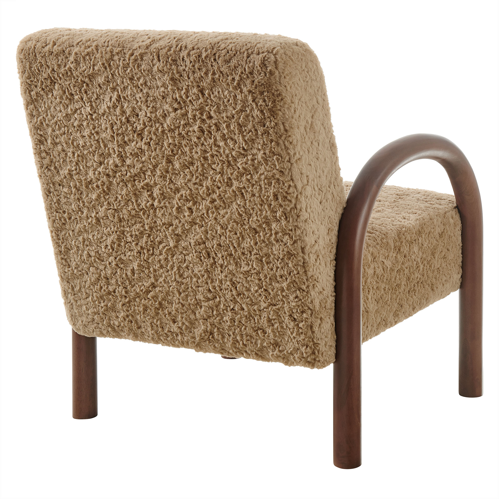 Lunet Faux Shearling Accent Armchair by Modway