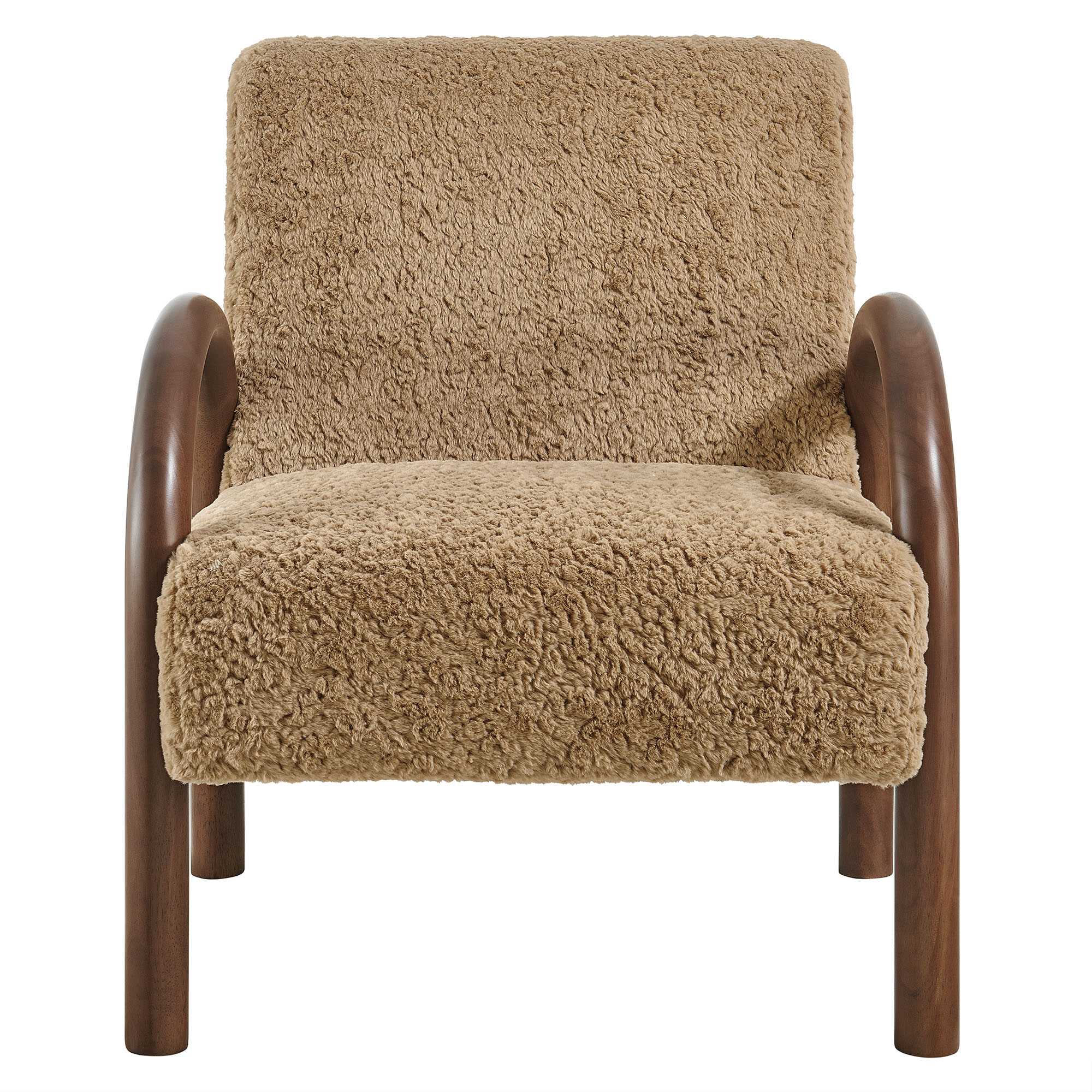 Lunet Faux Shearling Accent Armchair by Modway