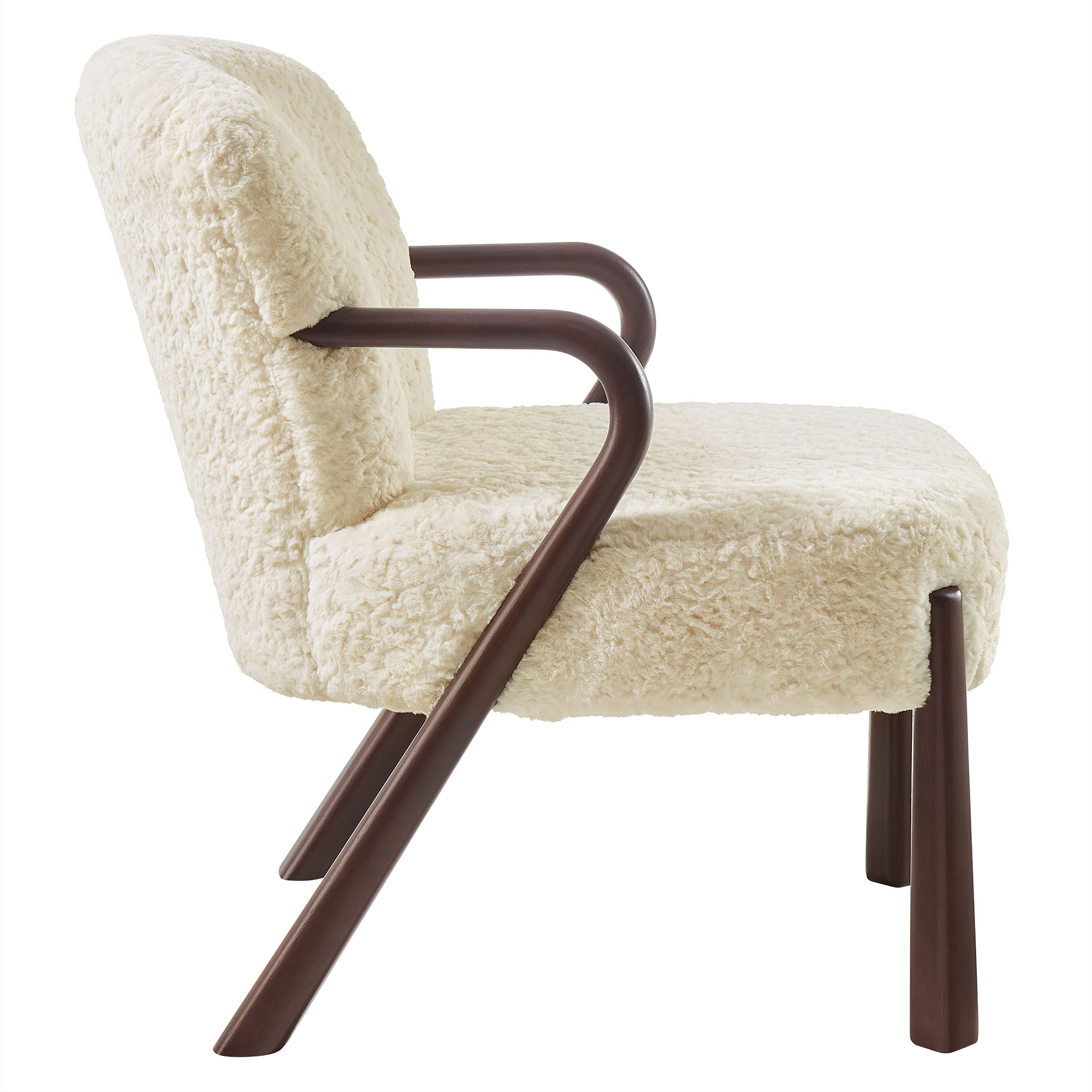 Arden Faux Shearling Accent Armchair by Modway