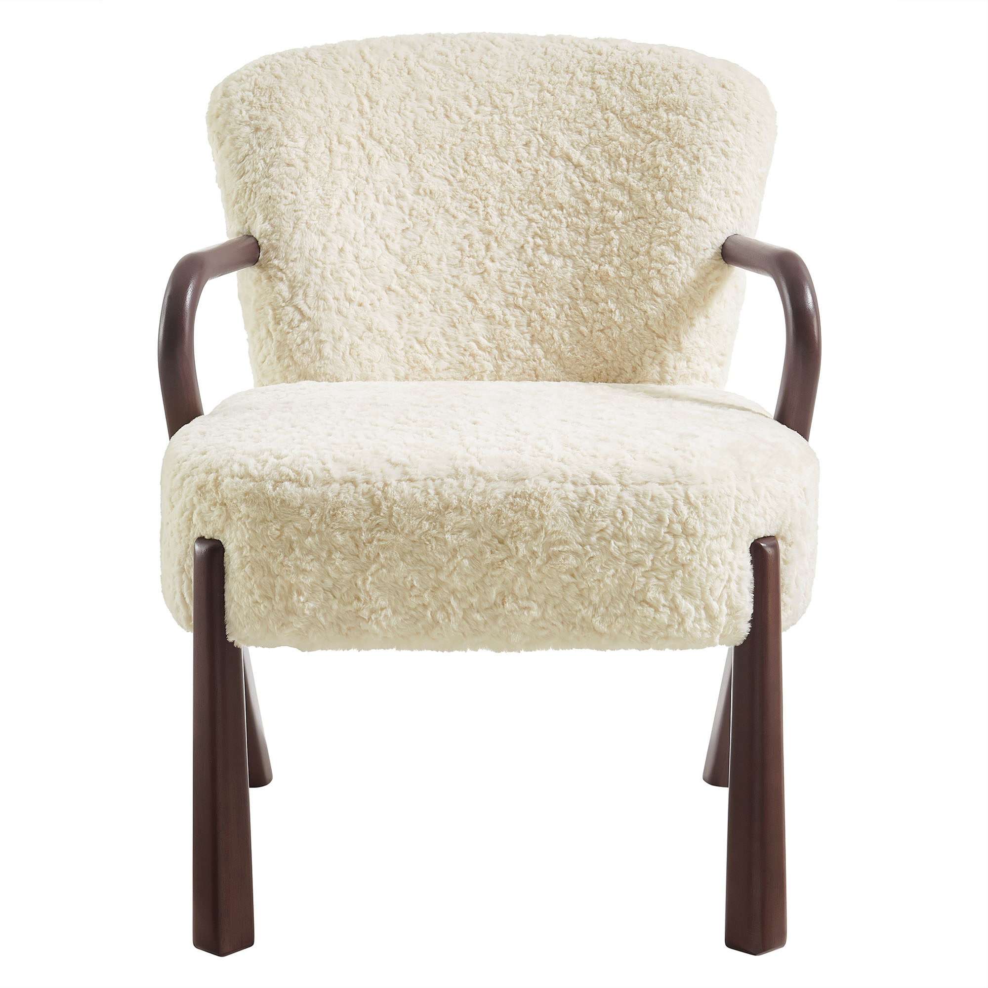 Arden Faux Shearling Accent Armchair by Modway