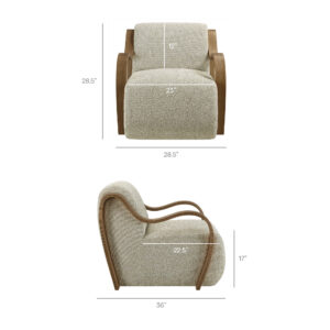 Atrium Lattice Boucle Accent Armchair by Modway