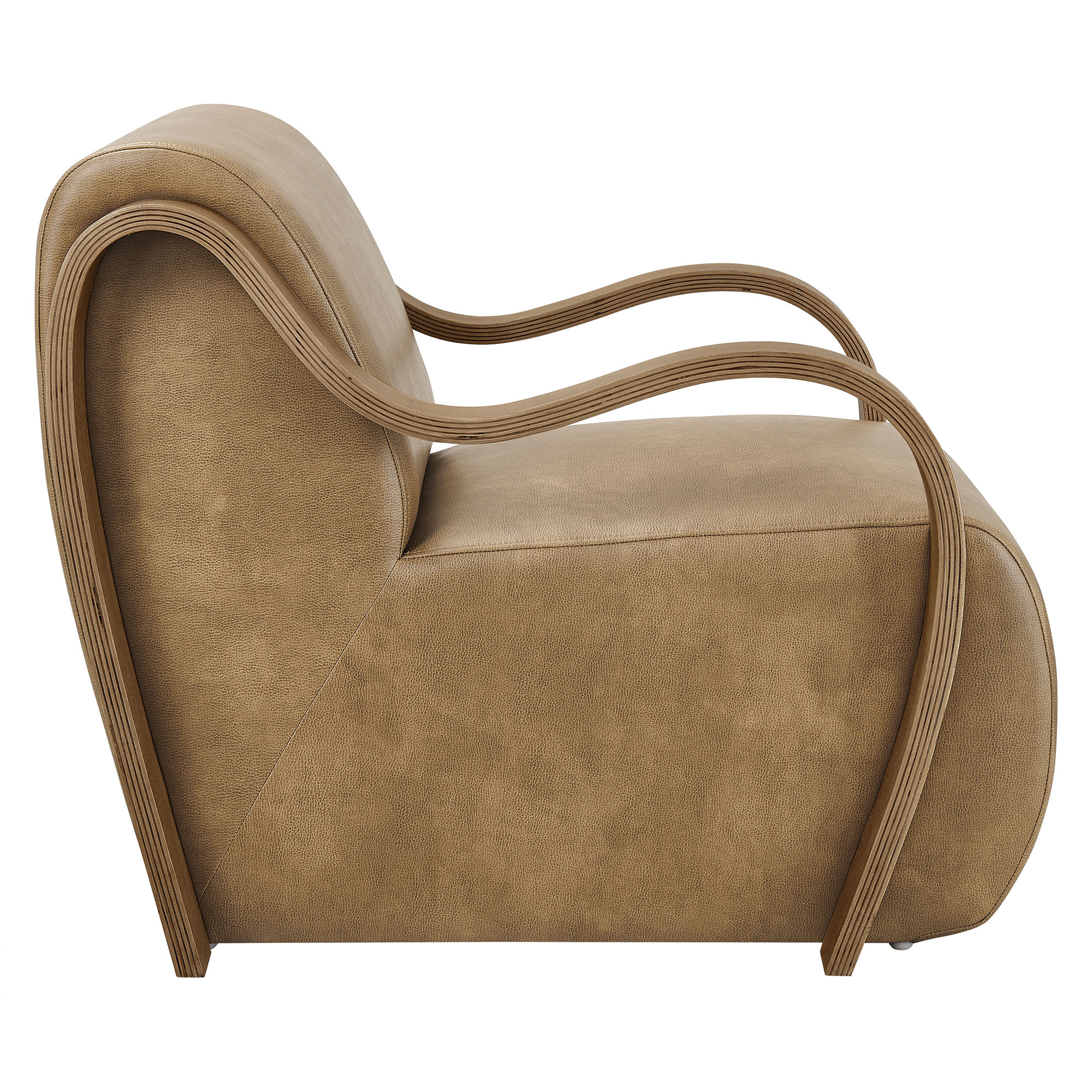 Atrium Vegan Leather Accent Armchair by Modway