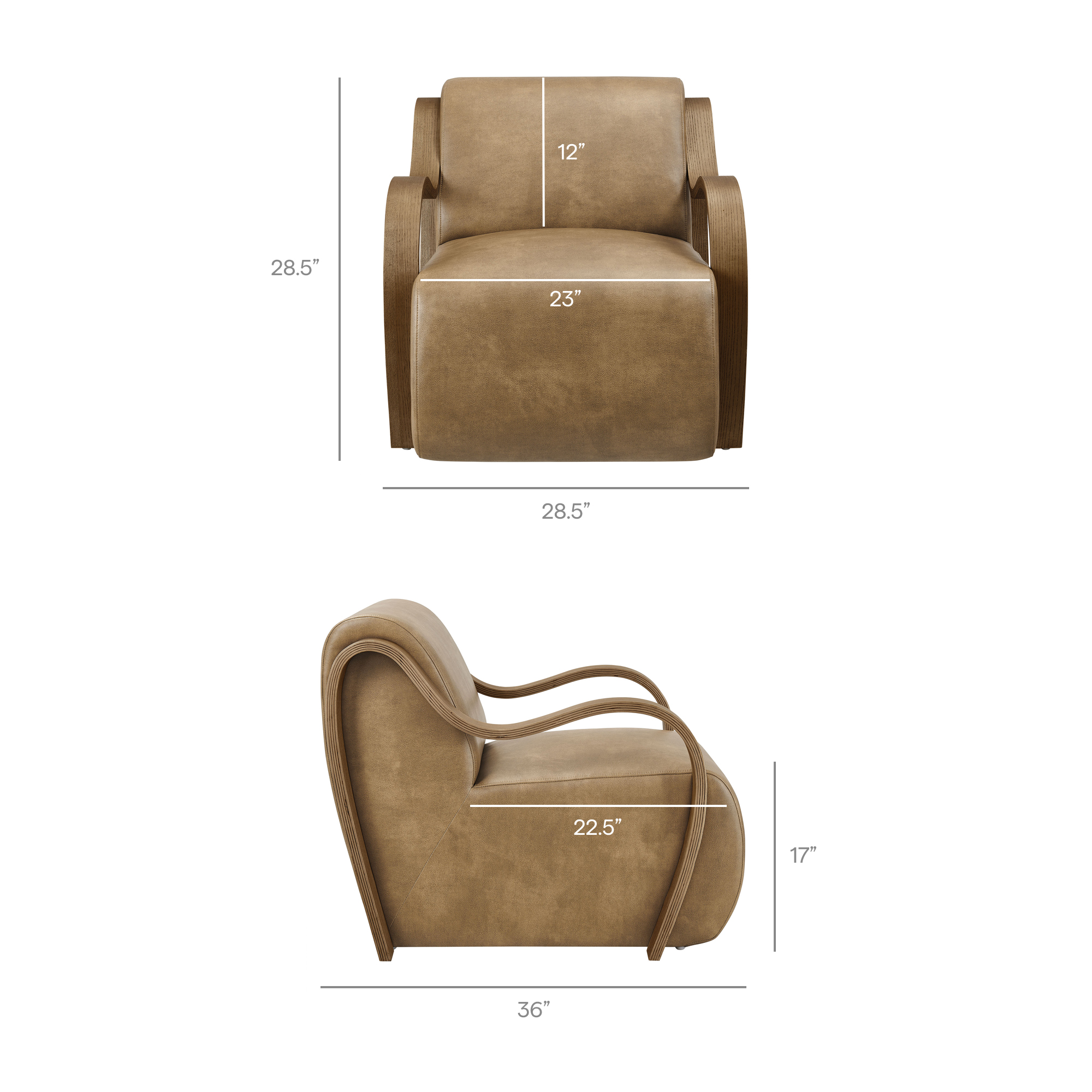 Atrium Vegan Leather Accent Armchair by Modway