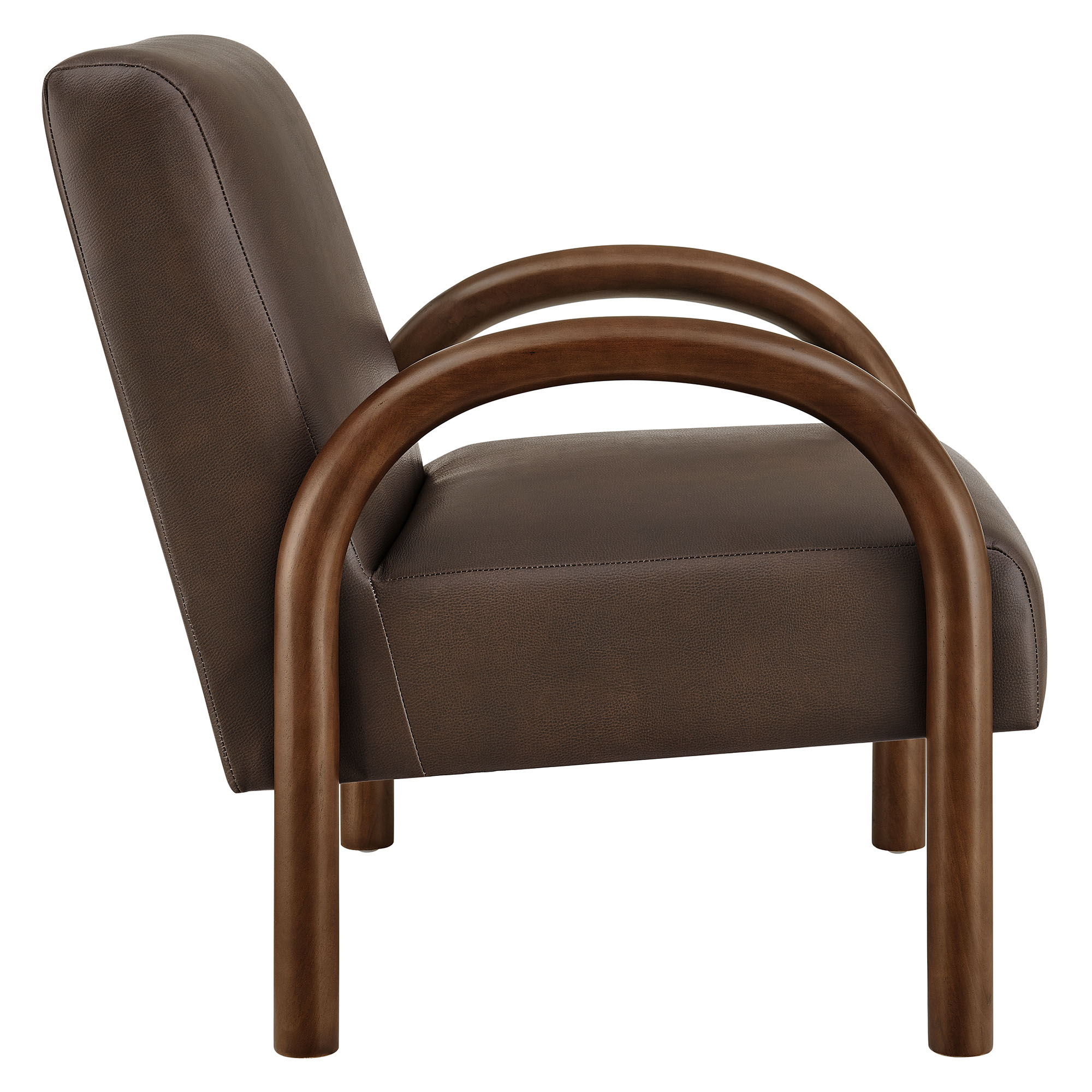 Lunet Faux Leather Upholstered Accent Chair by Modway