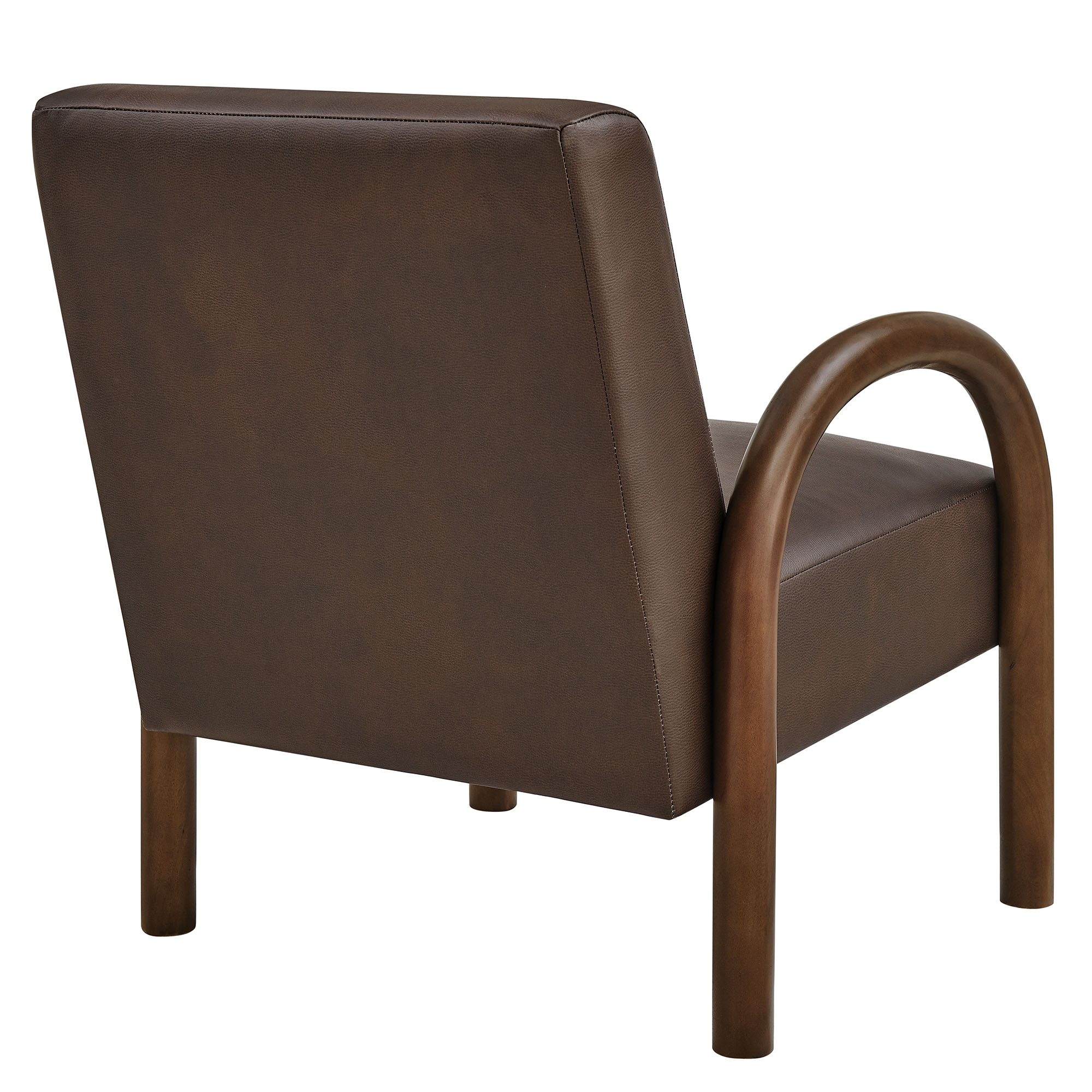 Lunet Faux Leather Upholstered Accent Chair by Modway
