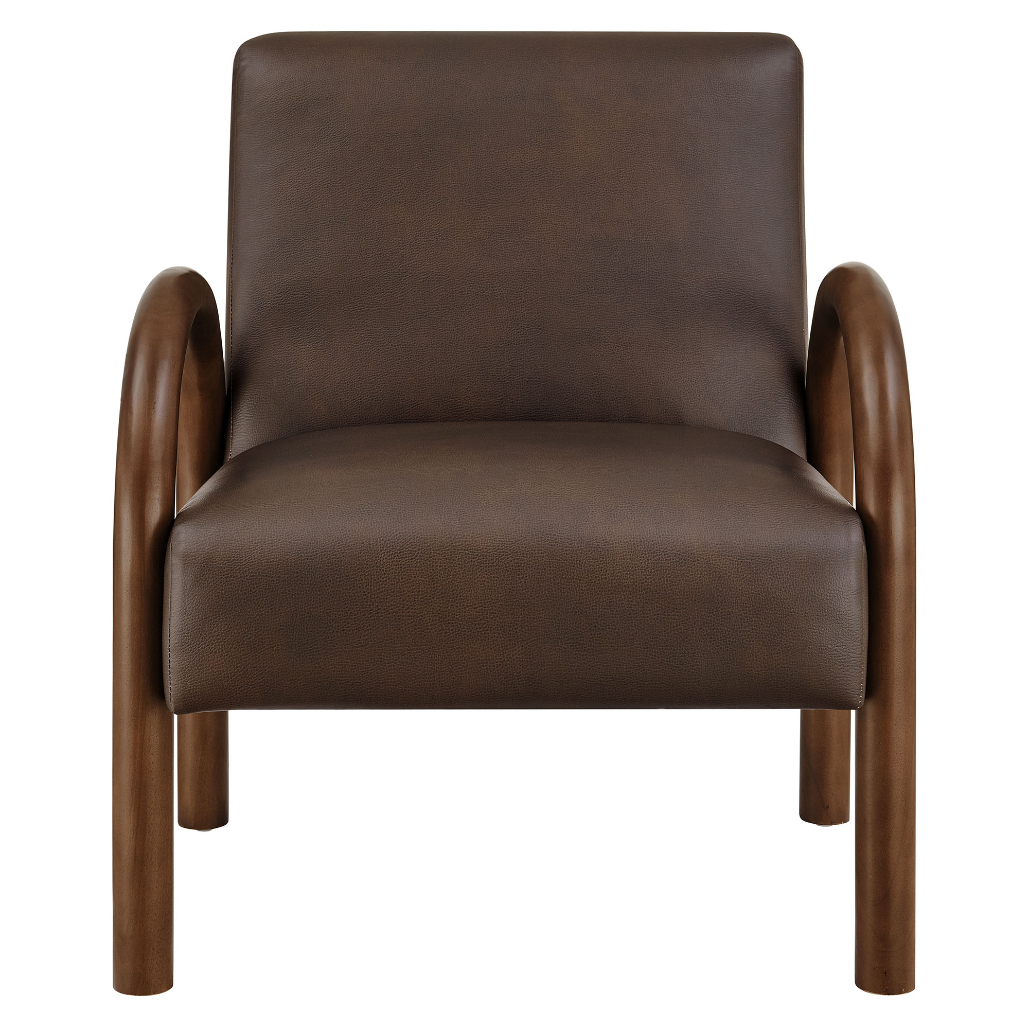 Lunet Faux Leather Upholstered Accent Chair by Modway