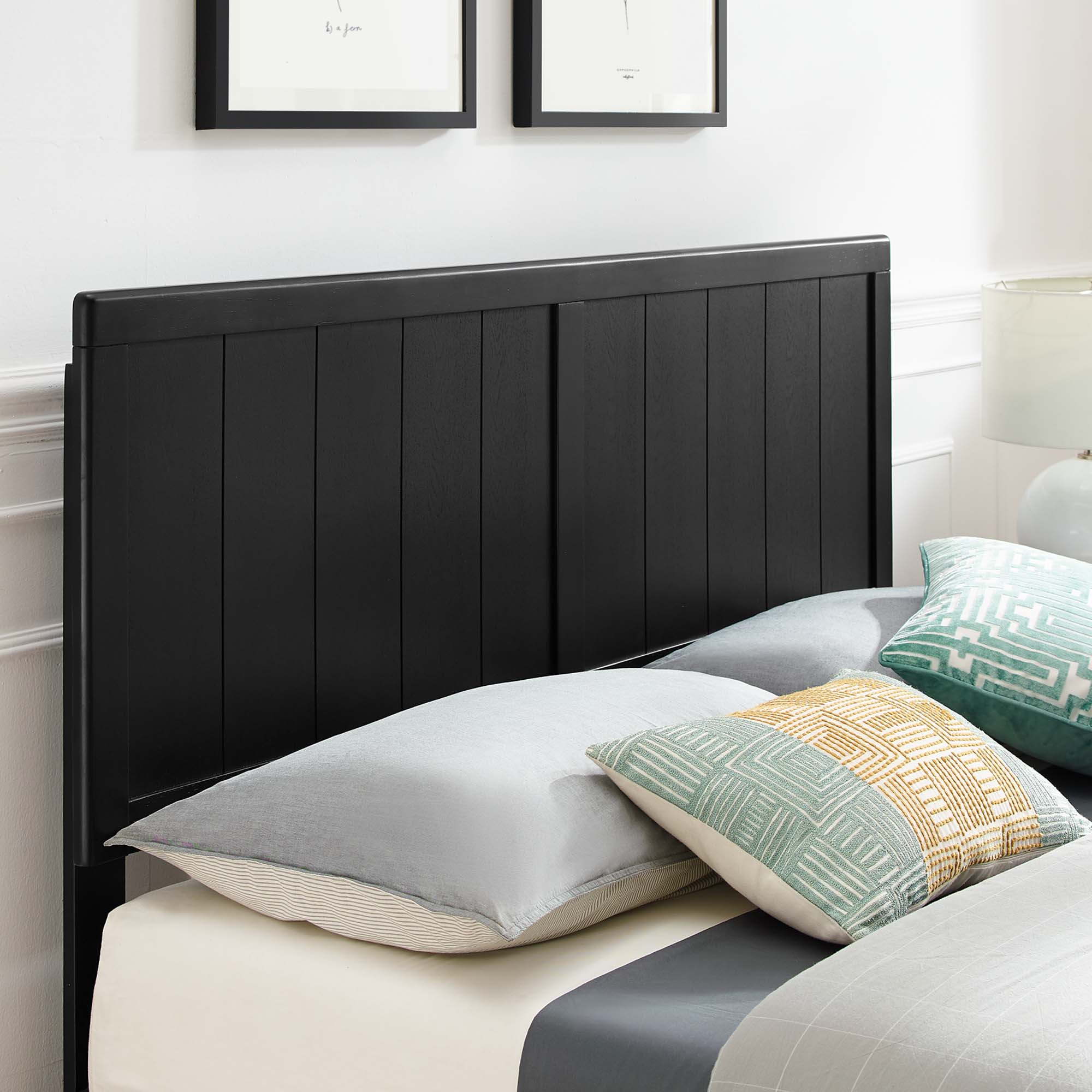 Alana Wood Full Platform Bed With Angular Frame by Modway - Image 10
