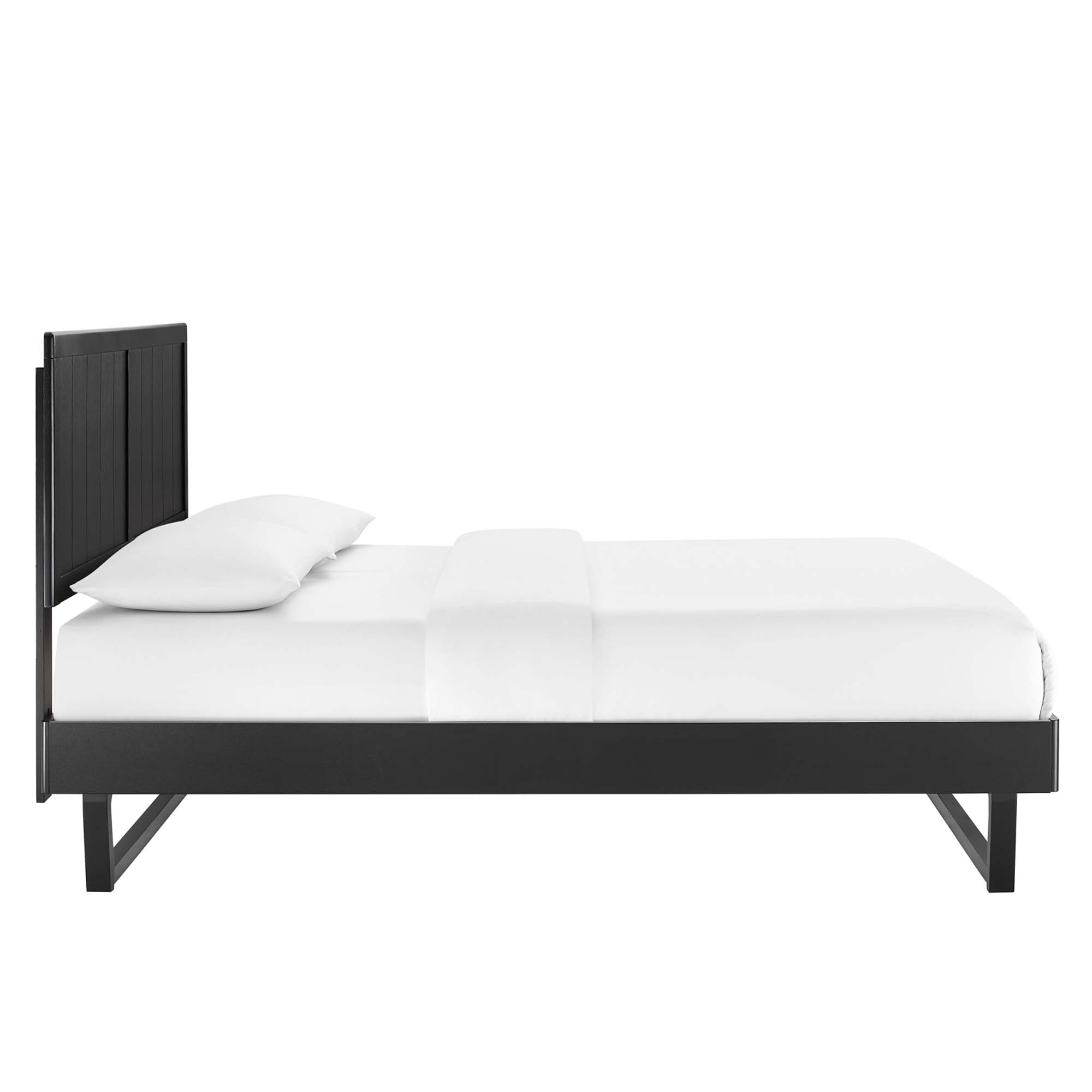 Alana Wood Full Platform Bed With Angular Frame by Modway - Image 5