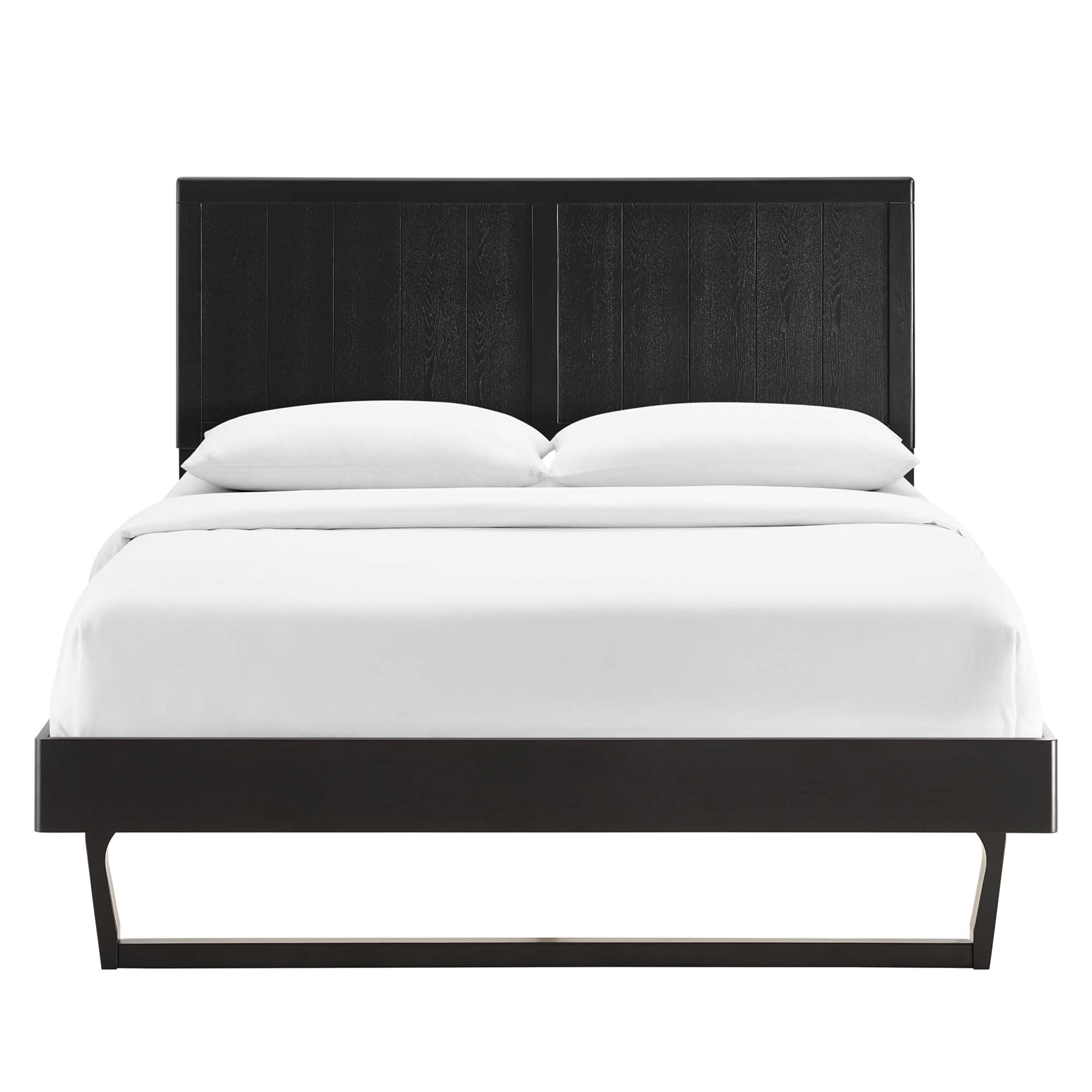 Alana Wood Full Platform Bed With Angular Frame by Modway - Image 6