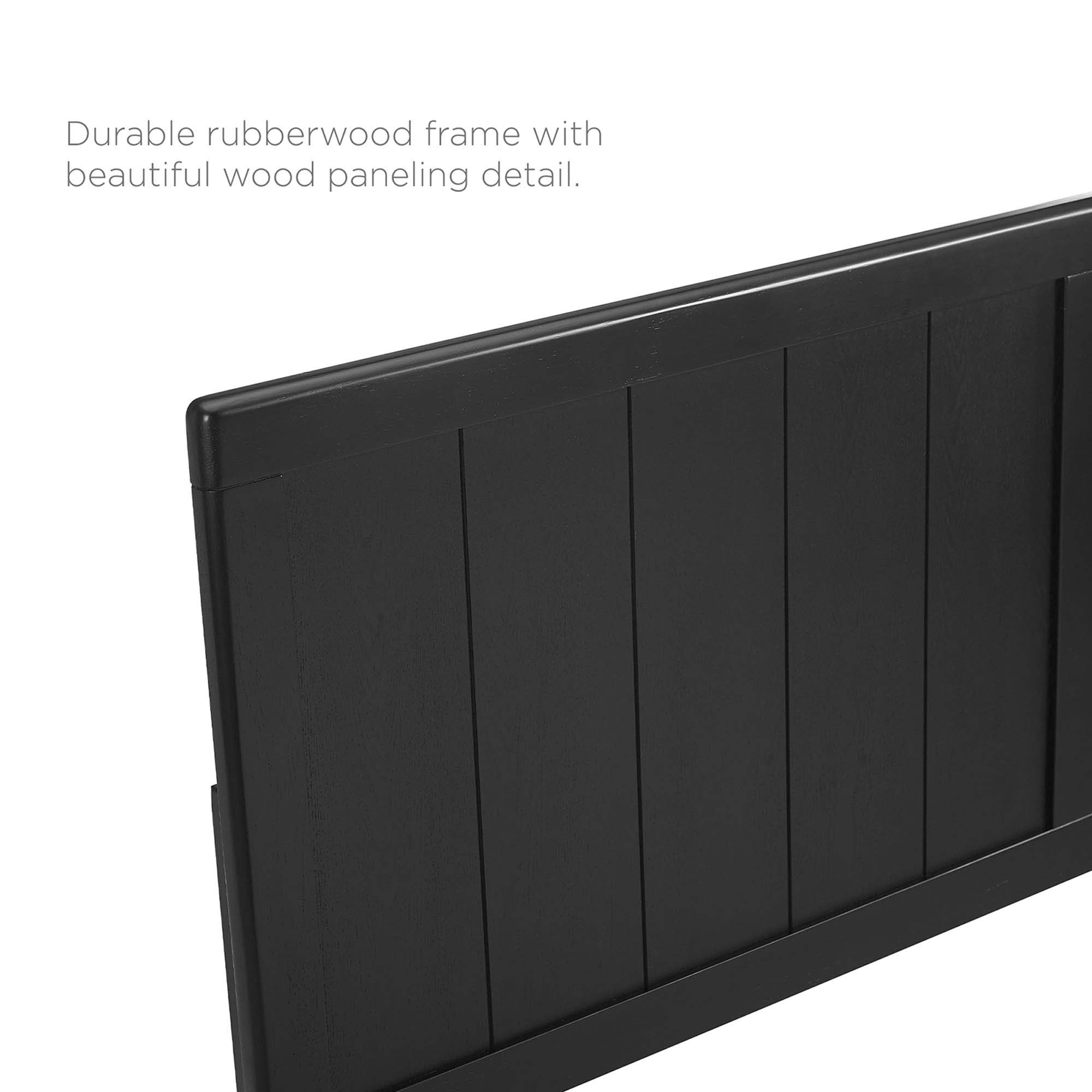 Alana Wood Full Platform Bed With Angular Frame by Modway - Image 2