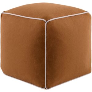Brown Ackerly Pouf by Livabliss