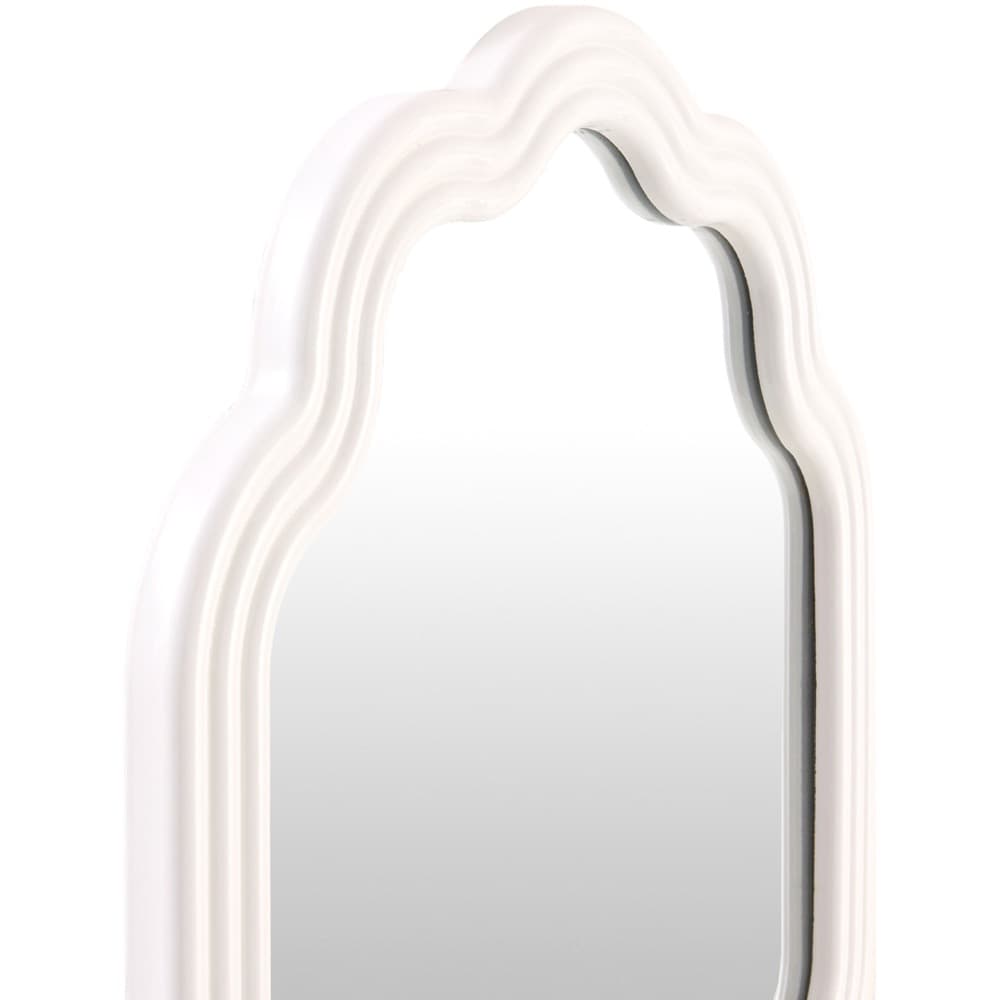 White Aysun Accent Mirror by Livabliss - Image 4