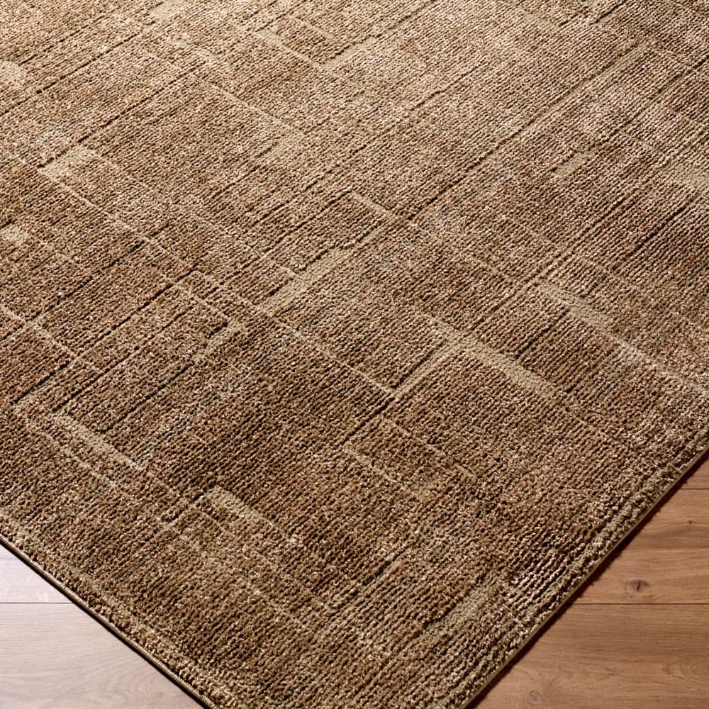 Alma Dark Brown Machine Woven Rug by Elle Decor for Livabliss - Image 3