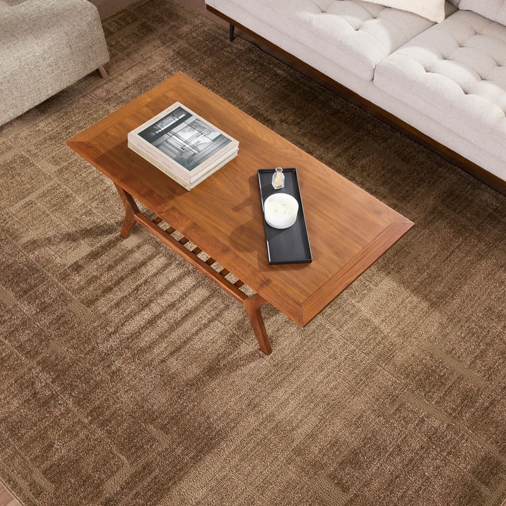 Alma Dark Brown Machine Woven Rug by Elle Decor for Livabliss - Image 2