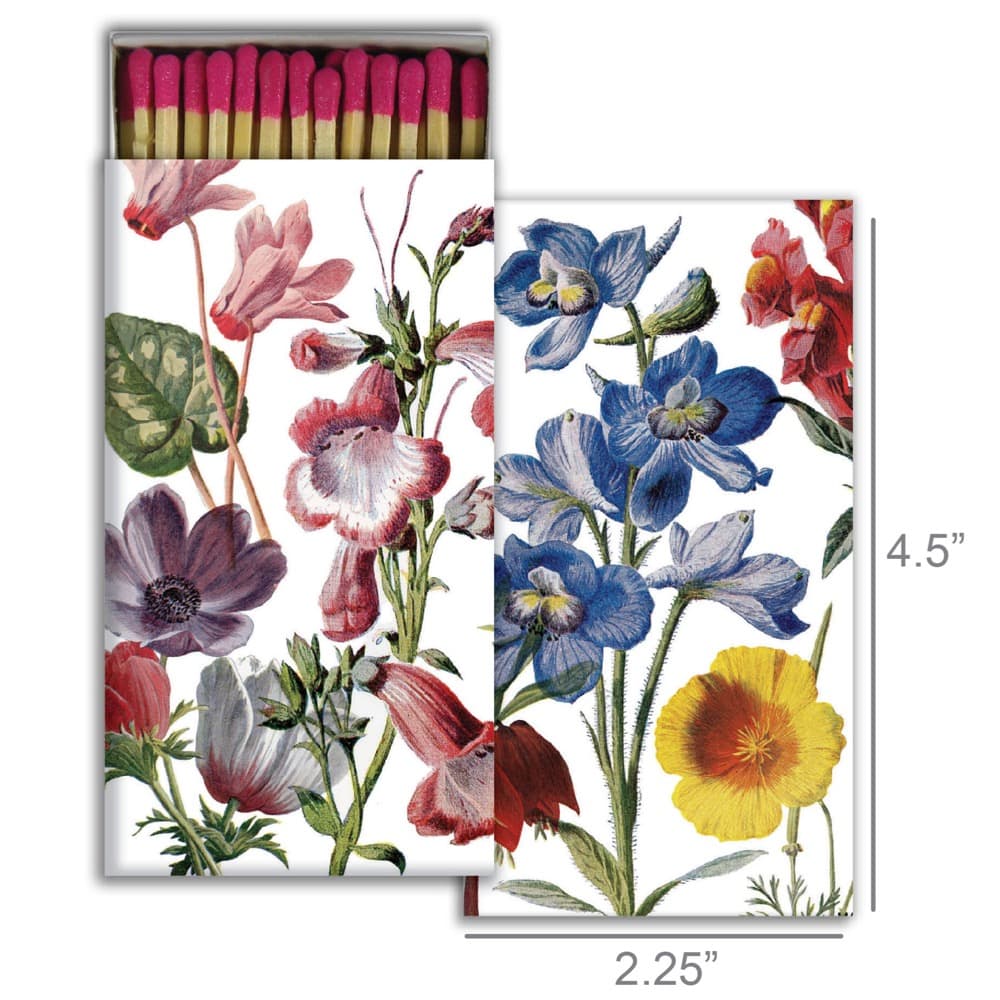 Bright Floral Matches Set of 6 Boxes by HomArt - Image 2