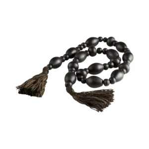 Blizzard Black Stone Beads by Cyan Design