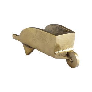 Aged Brass Wheelbarrow Token by Cyan Design