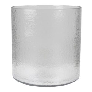 Hammered Glass Cylinder Vase by HomArt