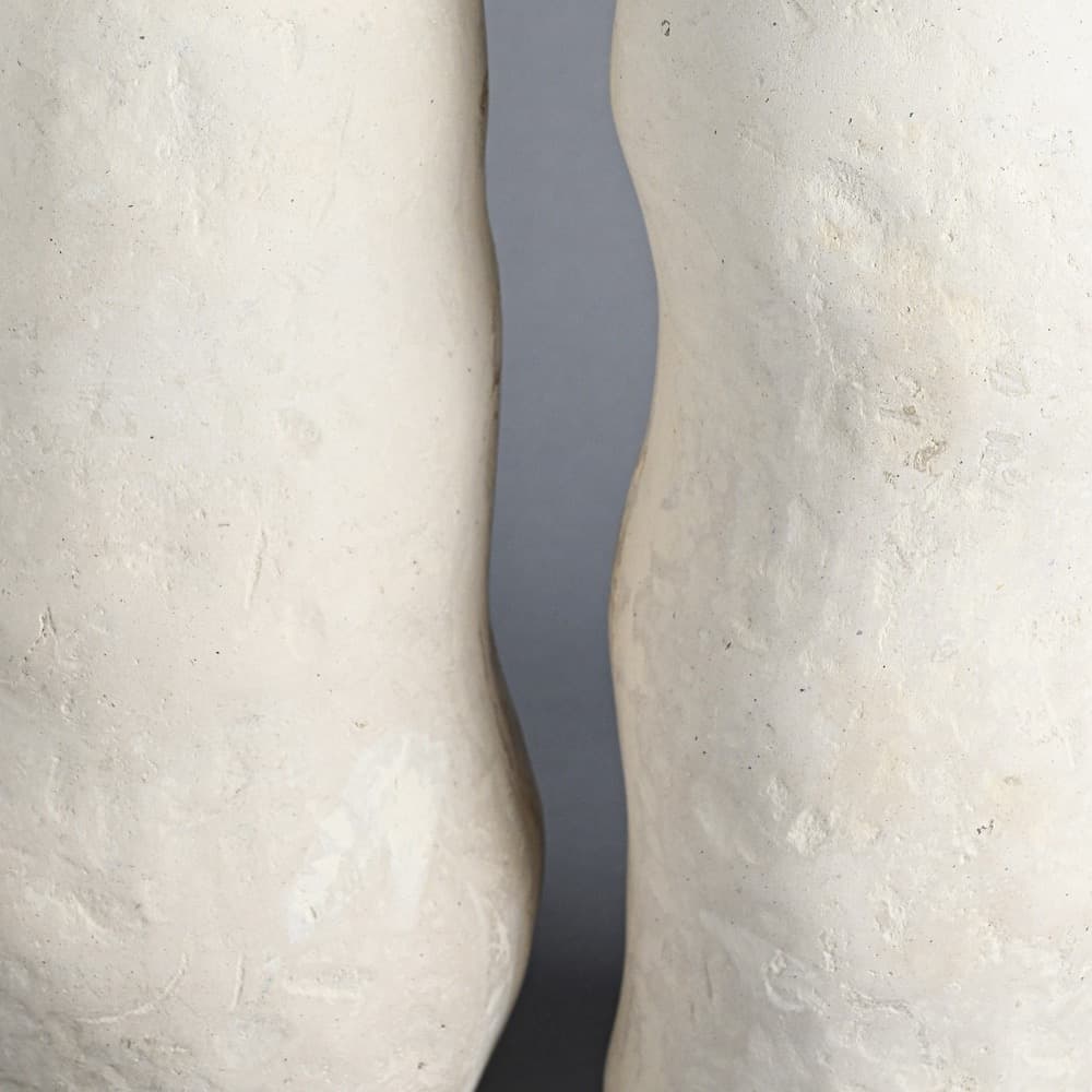Off-White Paper Mache Vase in 2 Sizes by BIDKhome - Image 18