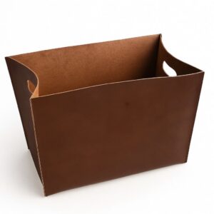 Chestnut Leather Tool Box by BIDKhome