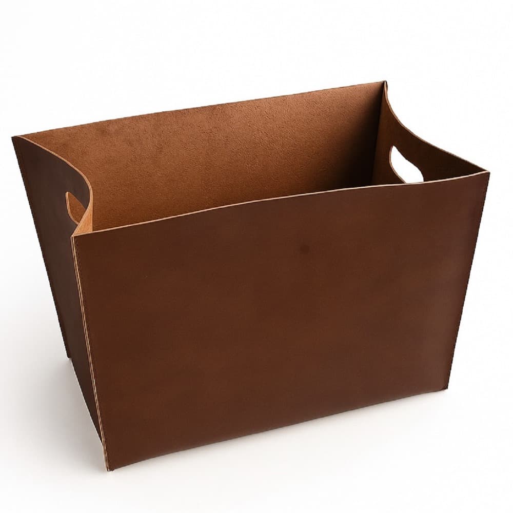Chestnut Leather Tool Box by BIDKhome