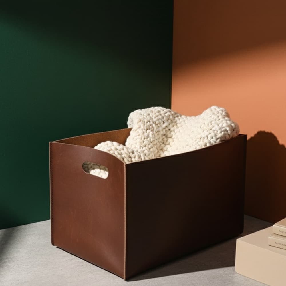 Chestnut Leather Tool Box by BIDKhome - Image 2