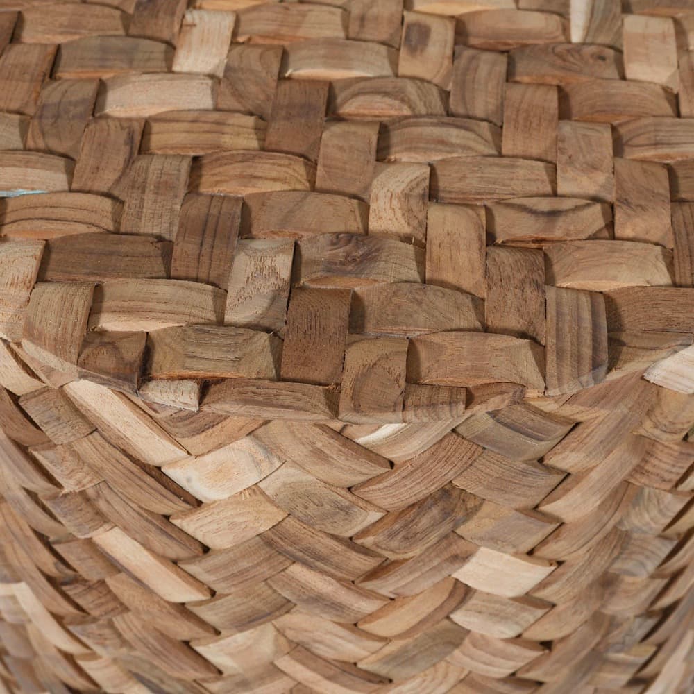Natural Weave Round Side Table by BIDKhome - Image 2