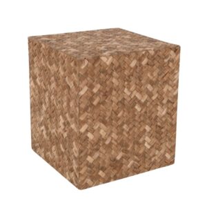 Natural Weave Square Side Table by BIDKhome