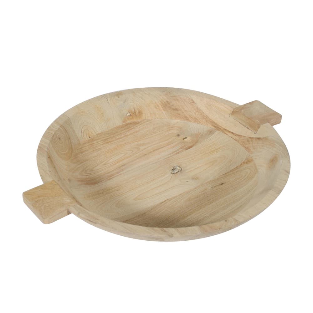 Sandblasted Oak Wooden Bowls Set of 2 by BIDKhome - Image 10