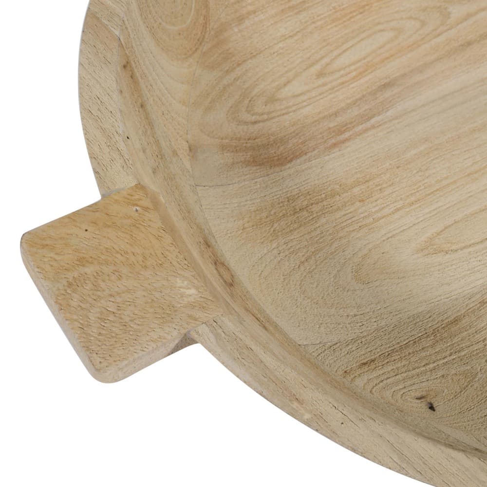 Sandblasted Oak Wooden Bowls Set of 2 by BIDKhome - Image 11
