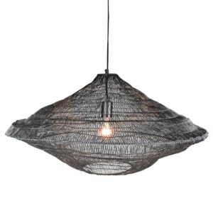 Stark Black Woven Wire Pendant Light by HomArt